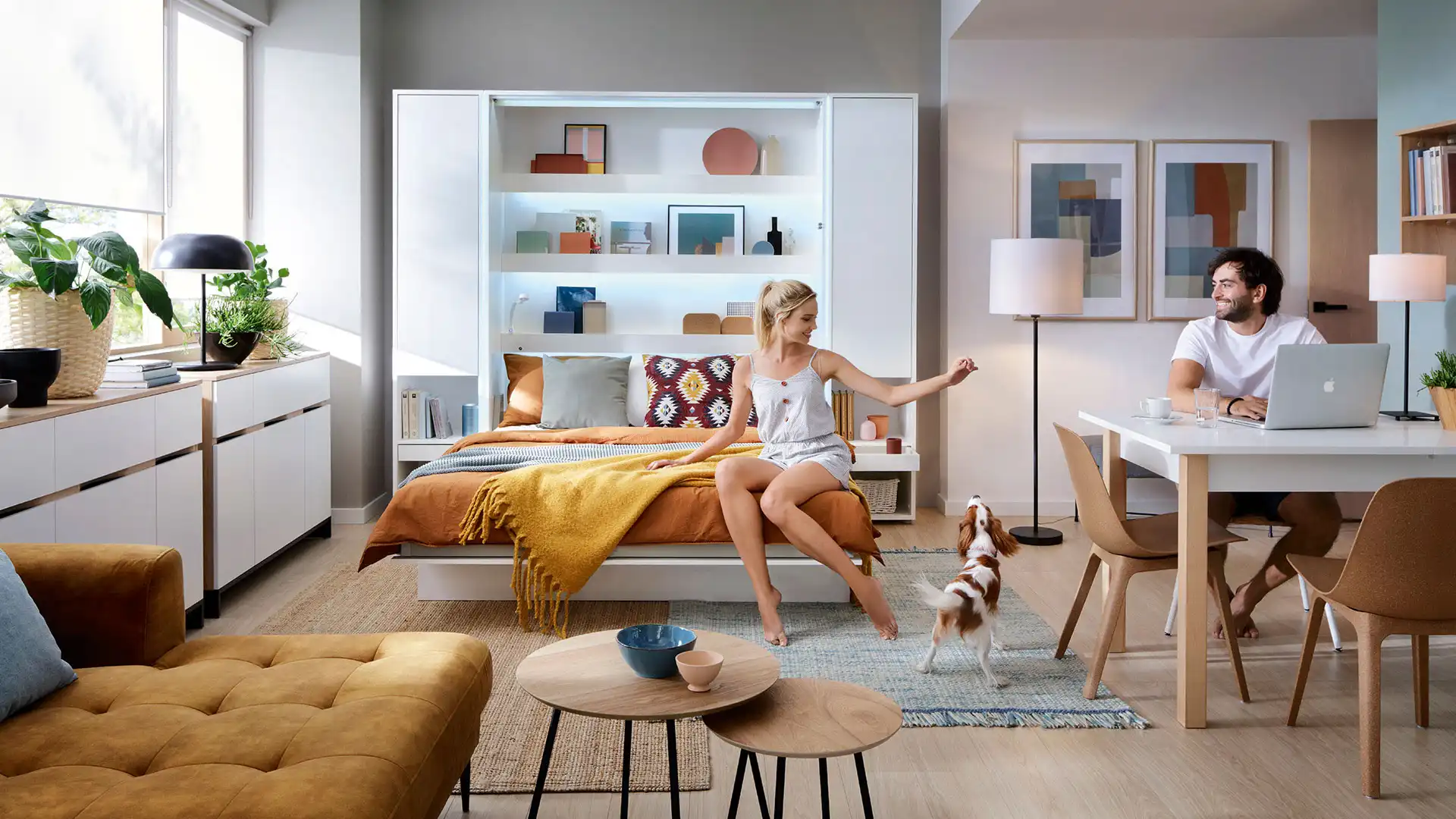 A practical daybed with a sofa