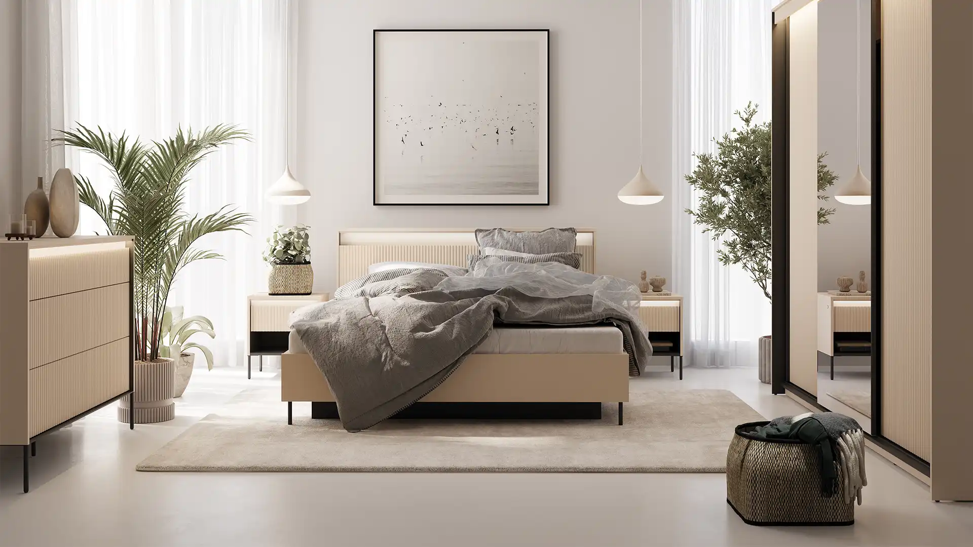 A Bedroom with a Walk-in Closet—How to Decorate It?