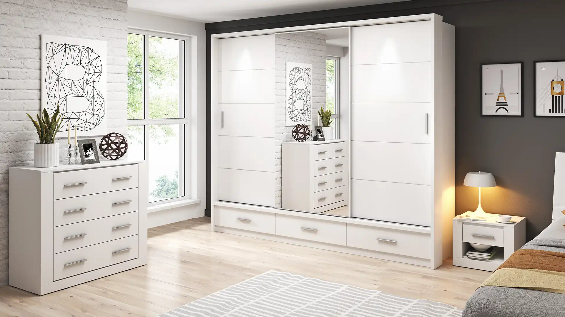A large closet at home