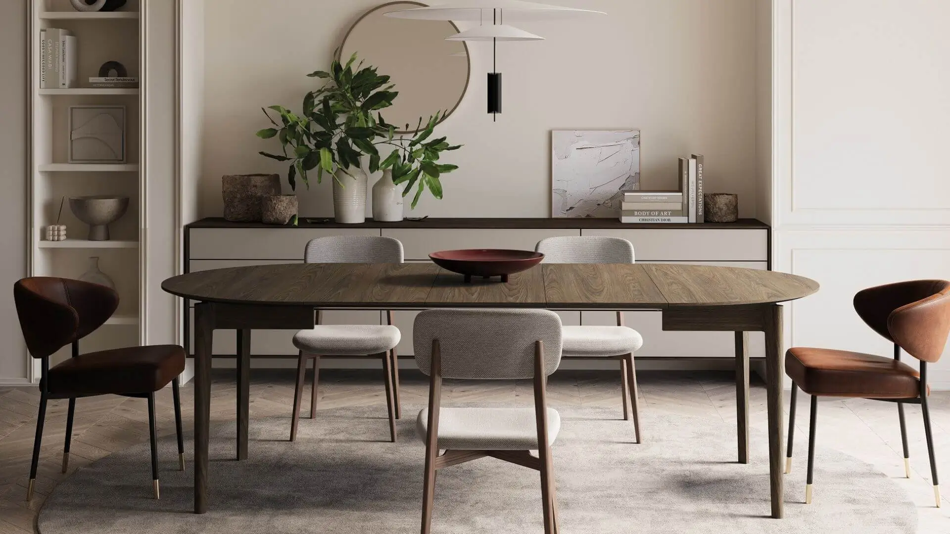 What is the best shape for an extendable table?